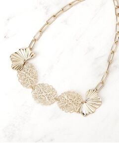 SunaUna / スーナウーナ ネックレス・ペンダント・チョーカー | 【透かし柄】フラワーモチーフネックレス