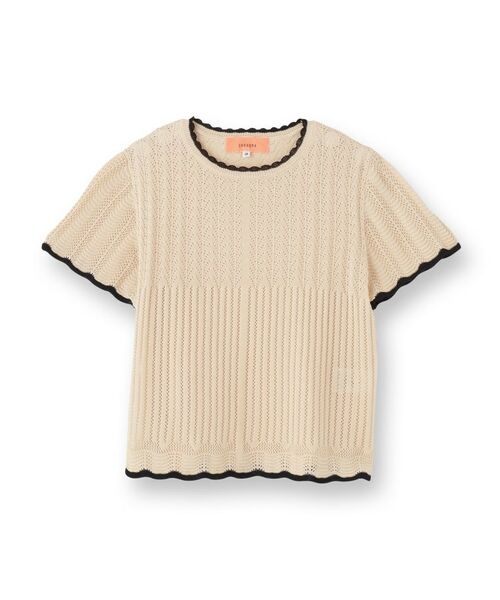 SunaUna / スーナウーナ ニット・セーター | 【新作／透かし柄／3色展開】スカラップニット | 詳細1