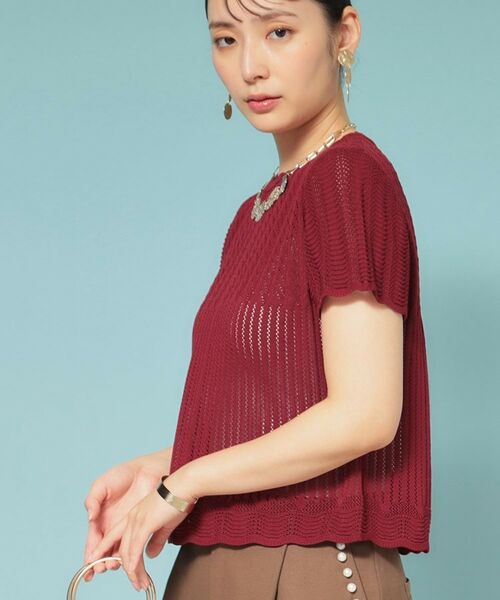 SunaUna / スーナウーナ ニット・セーター | 【新作／透かし柄／3色展開】スカラップニット | 詳細11