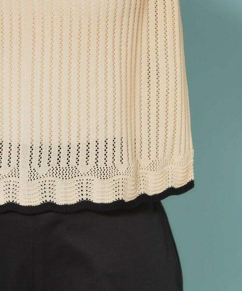 SunaUna / スーナウーナ ニット・セーター | 【新作／透かし柄／3色展開】スカラップニット | 詳細19