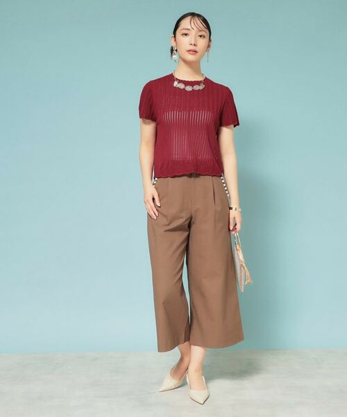 SunaUna / スーナウーナ ニット・セーター | 【新作／透かし柄／3色展開】スカラップニット | 詳細4