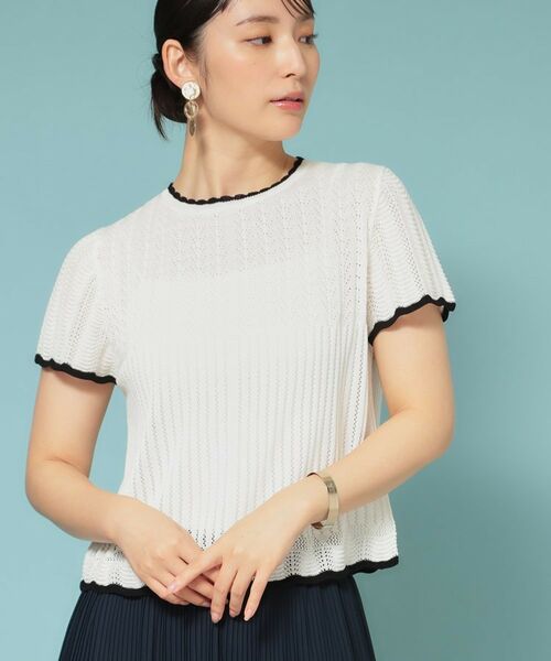 SunaUna / スーナウーナ ニット・セーター | 【新作／透かし柄／3色展開】スカラップニット | 詳細5