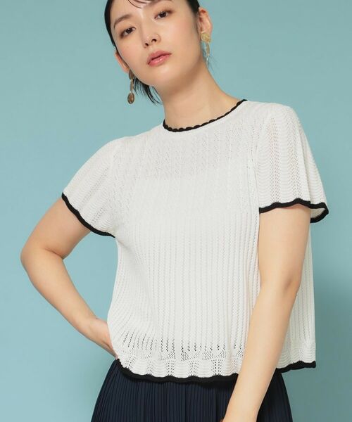 SunaUna / スーナウーナ ニット・セーター | 【新作／透かし柄／3色展開】スカラップニット | 詳細6
