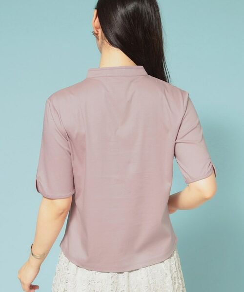 SunaUna / スーナウーナ カットソー | 【5分袖／チャイナカラー】半袖プルオーバー | 詳細15