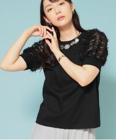 SunaUna / スーナウーナ カットソー | 【秋まで着られる／袖チュール】パフスリーブカットソー