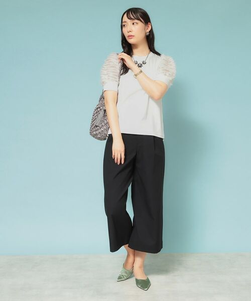 SunaUna / スーナウーナ カットソー | 【秋まで着られる／袖チュール】パフスリーブカットソー | 詳細2