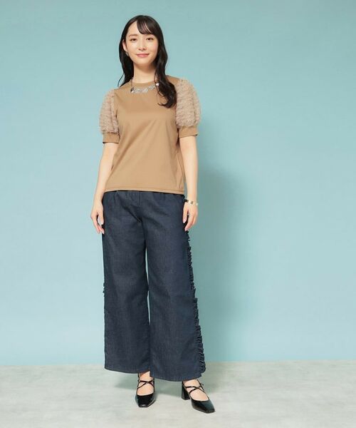 SunaUna / スーナウーナ カットソー | 【秋まで着られる／袖チュール】パフスリーブカットソー | 詳細4