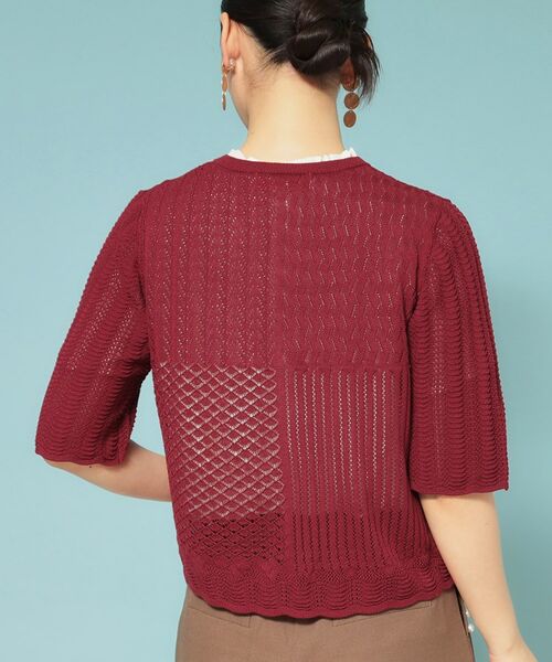 SunaUna / スーナウーナ カーディガン・ボレロ | 【新作／透かし柄／3色展開】スカラップカーディガン | 詳細15