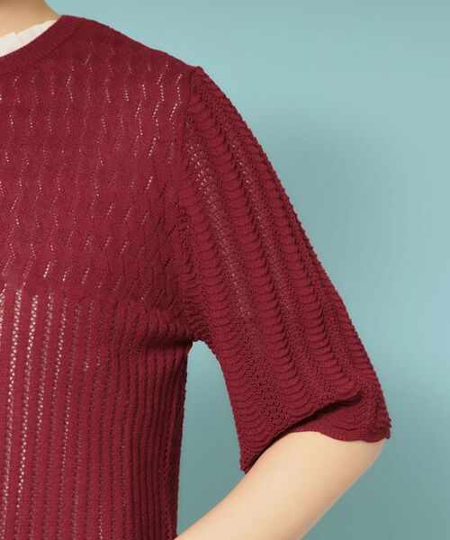 SunaUna / スーナウーナ カーディガン・ボレロ | 【新作／透かし柄／3色展開】スカラップカーディガン | 詳細17