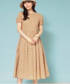 SunaUna / スーナウーナ ロング・マキシ丈ワンピース | 【Web限定カラー／リバティプリント】パフスリーブワンピース