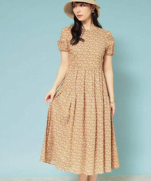 SunaUna / スーナウーナ ロング・マキシ丈ワンピース | 【Web限定カラー/リバティプリント】パフスリーブワンピース | 詳細10