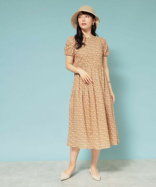 SunaUna / スーナウーナ ロング・マキシ丈ワンピース | 【Web限定カラー/リバティプリント】パフスリーブワンピース | 詳細11