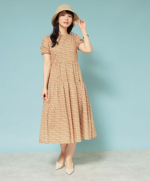 SunaUna / スーナウーナ ロング・マキシ丈ワンピース | 【Web限定カラー/リバティプリント】パフスリーブワンピース | 詳細12
