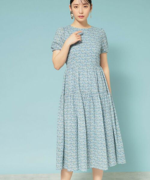 SunaUna / スーナウーナ ロング・マキシ丈ワンピース | 【Web限定カラー/リバティプリント】パフスリーブワンピース | 詳細14