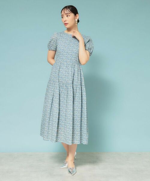 SunaUna / スーナウーナ ロング・マキシ丈ワンピース | 【Web限定カラー/リバティプリント】パフスリーブワンピース | 詳細16