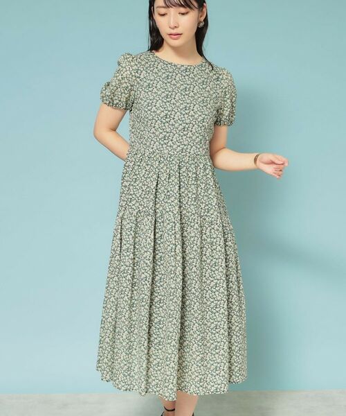 SunaUna / スーナウーナ ロング・マキシ丈ワンピース | 【Web限定カラー/リバティプリント】パフスリーブワンピース | 詳細18