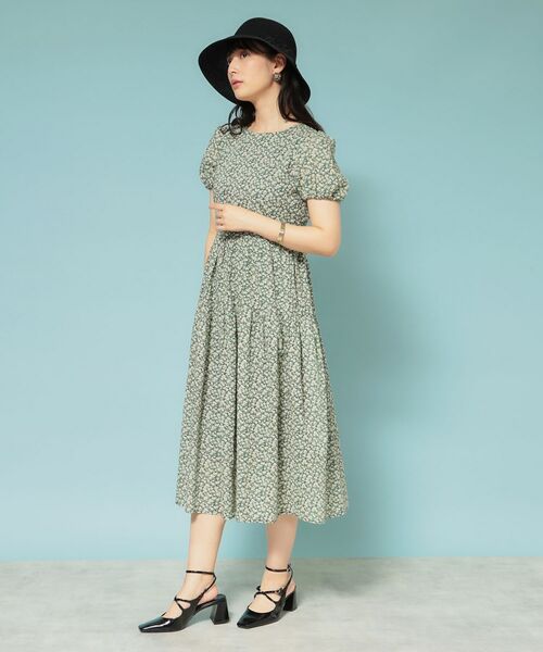 SunaUna / スーナウーナ ロング・マキシ丈ワンピース | 【Web限定カラー/リバティプリント】パフスリーブワンピース | 詳細2