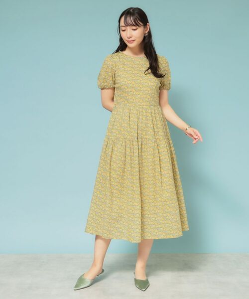 SunaUna / スーナウーナ ロング・マキシ丈ワンピース | 【Web限定カラー/リバティプリント】パフスリーブワンピース | 詳細6