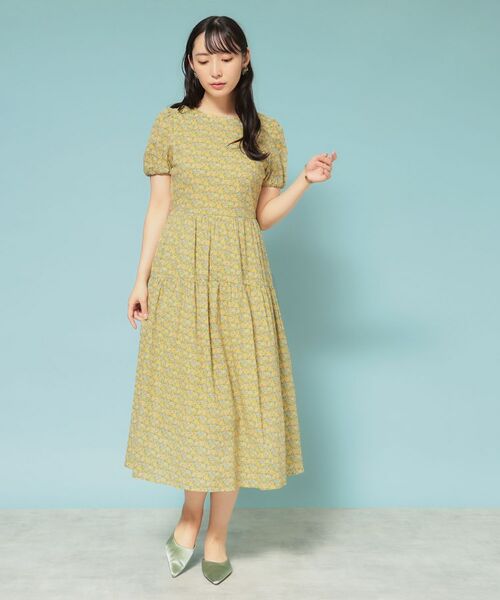 SunaUna / スーナウーナ ロング・マキシ丈ワンピース | 【Web限定カラー/リバティプリント】パフスリーブワンピース | 詳細7
