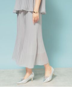 SunaUna / スーナウーナ ショート・ハーフ・半端丈パンツ | 【新色／ウエストゴム／ウォッシャブル】プリーツパンツ