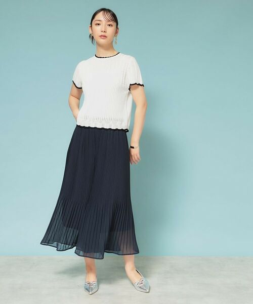 SunaUna / スーナウーナ ショート・ハーフ・半端丈パンツ | 【新色/ウエストゴム/ウォッシャブル】プリーツパンツ | 詳細5