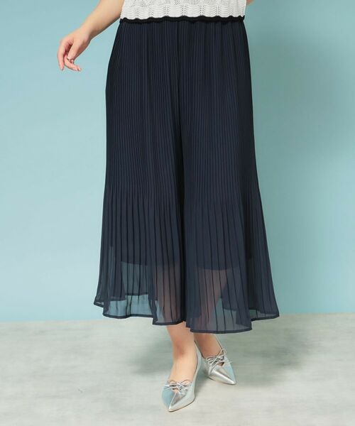 SunaUna / スーナウーナ ショート・ハーフ・半端丈パンツ | 【新色/ウエストゴム/ウォッシャブル】プリーツパンツ | 詳細7