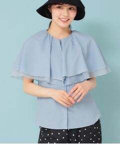 SunaUna / スーナウーナ シャツ・ブラウス | 【お顔周り華やか／秋まで着られる】ケープカラーブラウス
