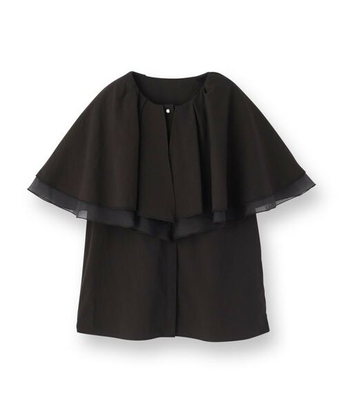 SunaUna / スーナウーナ シャツ・ブラウス | 【お顔周り華やか／秋まで着られる】ケープカラーブラウス | 詳細1
