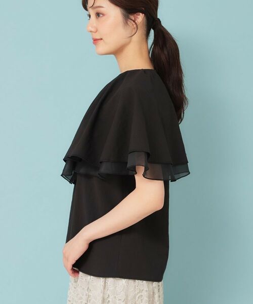 SunaUna / スーナウーナ シャツ・ブラウス | 【お顔周り華やか／秋まで着られる】ケープカラーブラウス | 詳細14