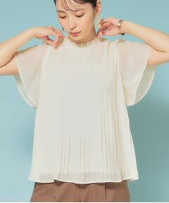 SunaUna / スーナウーナ シャツ・ブラウス | 【新作／プリーツ／フレアスリーブ】Aラインブラウス