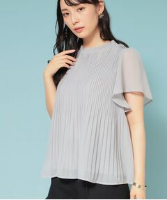 SunaUna / スーナウーナ シャツ・ブラウス | 【新作／プリーツ／フレアスリーブ】Aラインブラウス