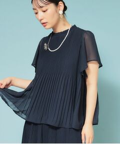 SunaUna / スーナウーナ シャツ・ブラウス | 【新作／プリーツ／フレアスリーブ】Aラインブラウス