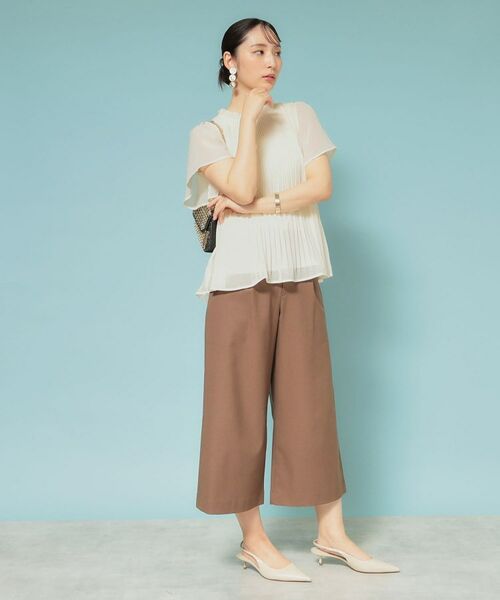 SunaUna / スーナウーナ シャツ・ブラウス | 【新作／プリーツ／フレアスリーブ】Aラインブラウス | 詳細3