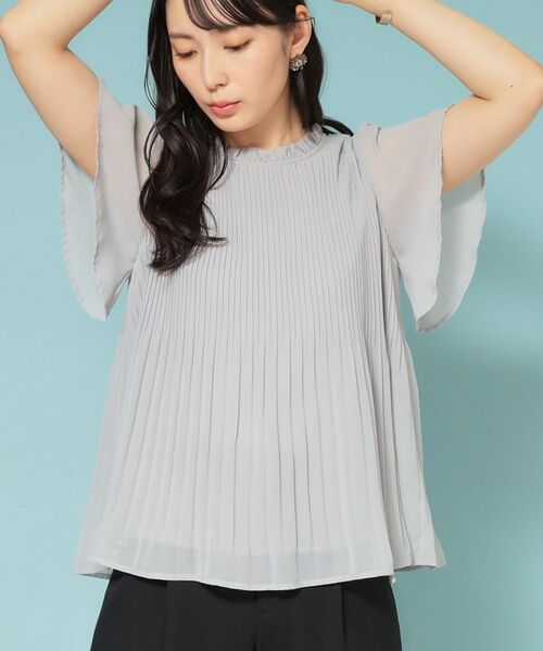 SunaUna / スーナウーナ シャツ・ブラウス | 【新作／プリーツ／フレアスリーブ】Aラインブラウス | 詳細8