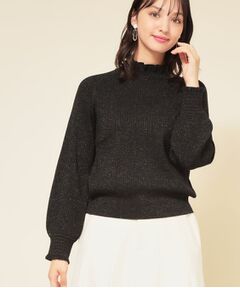 SunaUna / スーナウーナ ニット・セーター | 【COLLECTION LINE】フリルラメニット