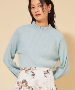 SunaUna / スーナウーナ ニット・セーター | 【COLLECTION LINE】フリルラメニット