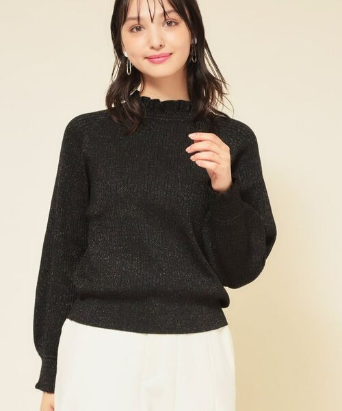 SunaUna / スーナウーナ ニット・セーター | 【COLLECTION LINE】フリルラメニット | 詳細11