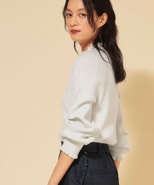 SunaUna / スーナウーナ ニット・セーター | 【COLLECTION LINE】フリルラメニット | 詳細2