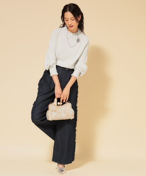 SunaUna / スーナウーナ ニット・セーター | 【COLLECTION LINE】フリルラメニット | 詳細4