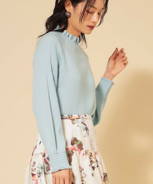 SunaUna / スーナウーナ ニット・セーター | 【COLLECTION LINE】フリルラメニット | 詳細7