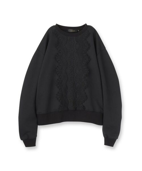 SunaUna / スーナウーナ カットソー | 【COLLECTION LINE】レース付プルオーバー | 詳細1