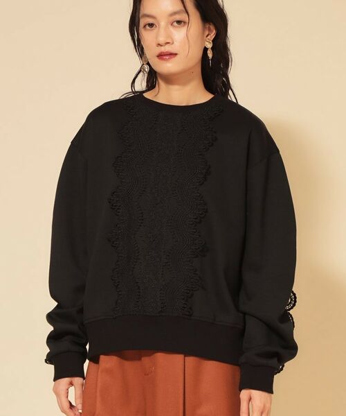 SunaUna / スーナウーナ カットソー | 【COLLECTION LINE】レース付プルオーバー | 詳細10