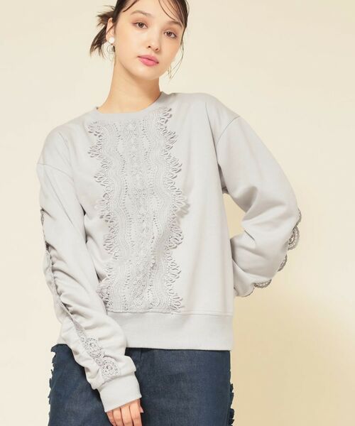 SunaUna / スーナウーナ カットソー | 【COLLECTION LINE】レース付プルオーバー | 詳細6