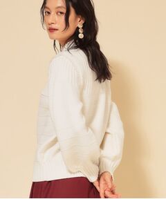 SunaUna / スーナウーナ ニット・セーター | 【COLLECTION LINE】編変化シフォンニット