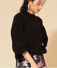 SunaUna / スーナウーナ ニット・セーター | 【COLLECTION LINE】編変化シフォンニット