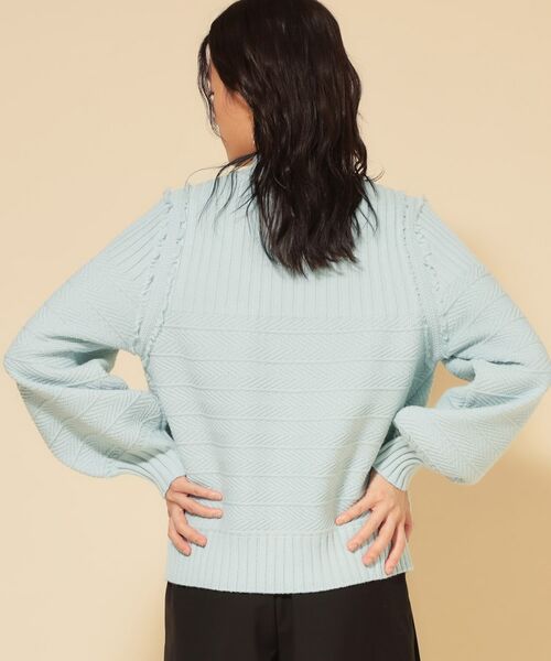 SunaUna / スーナウーナ ニット・セーター | 【COLLECTION LINE】編変化シフォンニット | 詳細10