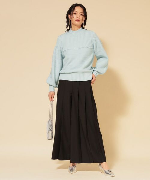 SunaUna / スーナウーナ ニット・セーター | 【COLLECTION LINE】編変化シフォンニット | 詳細11