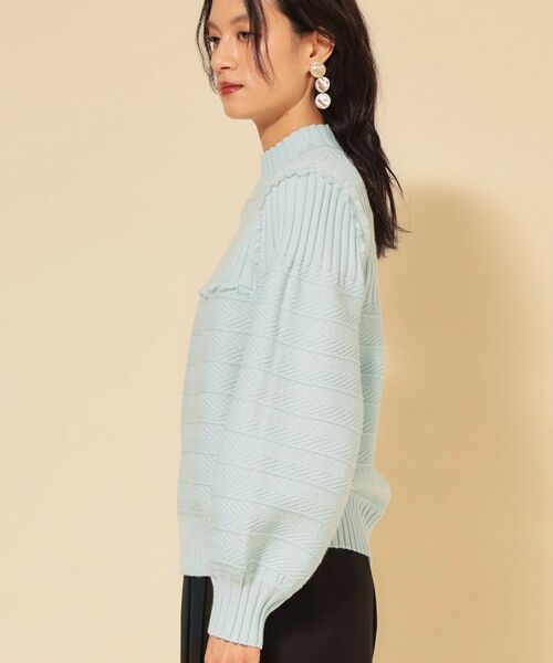 SunaUna / スーナウーナ ニット・セーター | 【COLLECTION LINE】編変化シフォンニット | 詳細15
