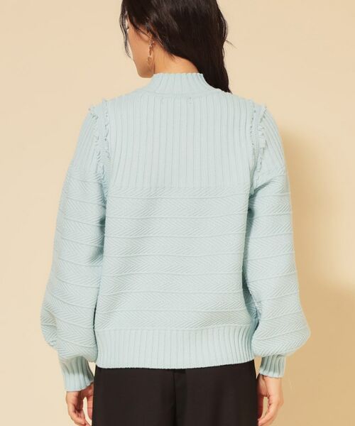 SunaUna / スーナウーナ ニット・セーター | 【COLLECTION LINE】編変化シフォンニット | 詳細16