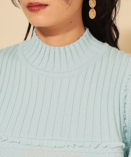 SunaUna / スーナウーナ ニット・セーター | 【COLLECTION LINE】編変化シフォンニット | 詳細17